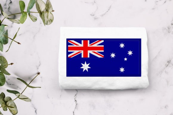 Australian Flag Applique Embroidery