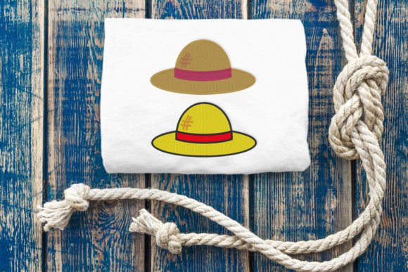 Cartoon Straw Hat Mini Fill Embroidery