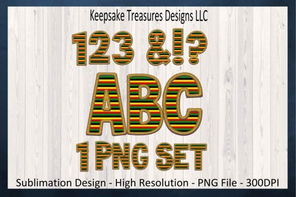 Faux Stitch Embroidery Letters & Numbers