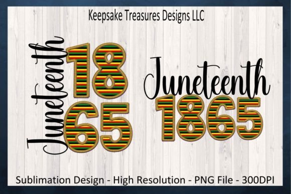 Juneteenth1865 Faux Embroidery Design