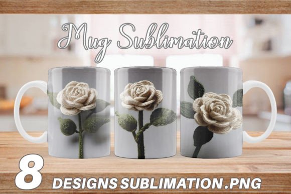 Mug White Rose Embroidery Review